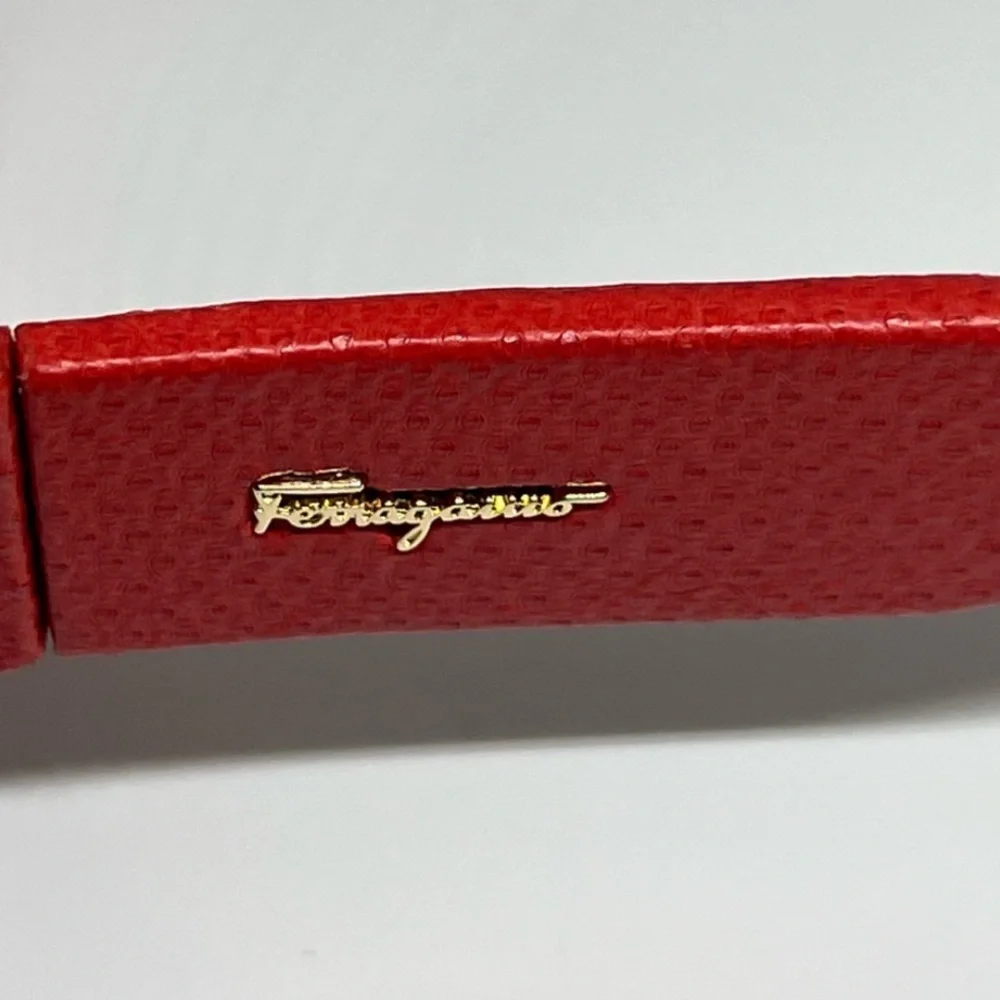 Ferragamo Leather Oversized‎ Sunglasses OS